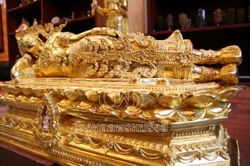 พระพุทธมหาจักรพรรดิ ปางนิพพาน โดย โรงหล่อพรหมรังสี บริษัท พุทธ พรหมรังสี จำกัด รูปที่ 7