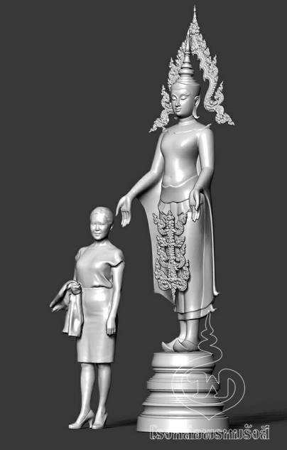 สมเด็จองค์ปฐมฯ ปางเปิดโลก(ลีลา) -โรงหล่อพรหมรังสี บริษัท พุทธ พรหมรังสี จำกัด รูปที่ 5