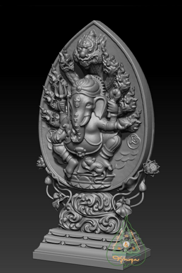 พระพิฆเนศ ปางนาคปรก รุ่นมีบุญ (มีฐาน) โดย โรงหล่อ ๕๔ พุทธคุณ บริษัท พุทธคุณ ประติมากรรม จำกัด รูปที่ 4