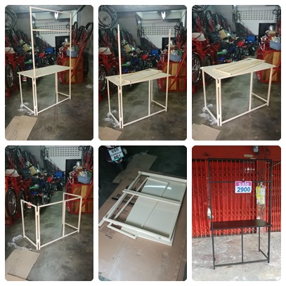 mobile kiosk ขายคีออสพับได้ โต๊ะตลาดนัดสำหรับขายอาหาร เครื่องดื่ม ออกบู๊ธแสดงสินค้า พับใส่รถเก๋งได้ สำหรับพ่อค้าแม่ค้า รูปที่ 6