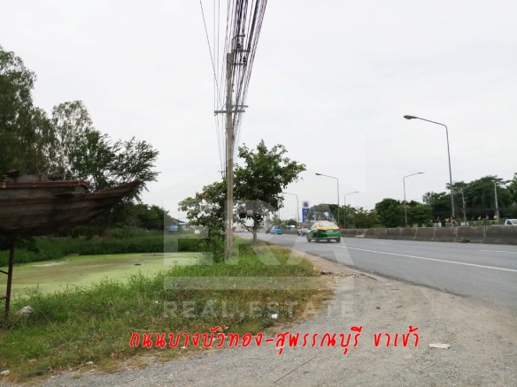 ที่ดินเปล่า เนื้อที่ 2-1-70.1 ไร่ ถนนบางบัวทอง-สุพรรณบุรี รูปที่ 1