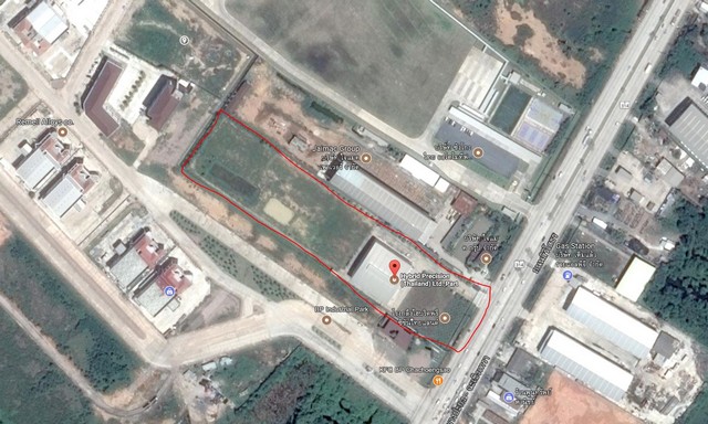 ขายด่วน โรงงานกลึง ฉะเชิงเทรา บ้านโพธิ์ 13ไร่76ตรว หน้ากว้าง70เมตร พร้อมโกดัง40x40 พท สีม่วง มีใบ รง รูปที่ 1