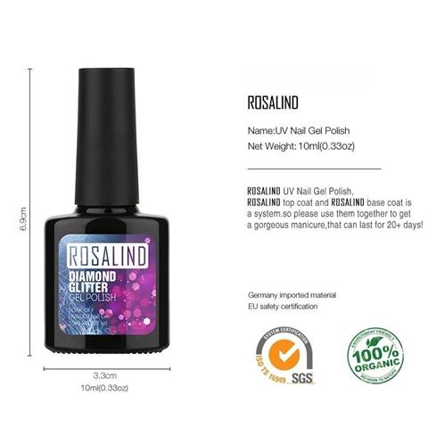 จำหน่ายสีเจลทาเล็บออแกนิค Rosalind เริ่มต้นขวดละ 100 และเครื่องอบเล็บ ราคาถูก รูปที่ 4