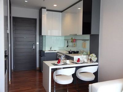 For Rent  Ivy Ampio   1 Bed 44 ตรม  MRT ศูนย์วัฒนธรรม รูปที่ 1