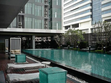 Condo next to BTS Phayathai FOR  Rent at   Ideo Q  Phayathai   1 bedroom-35.68  sqm-10th plus floor รูปที่ 1