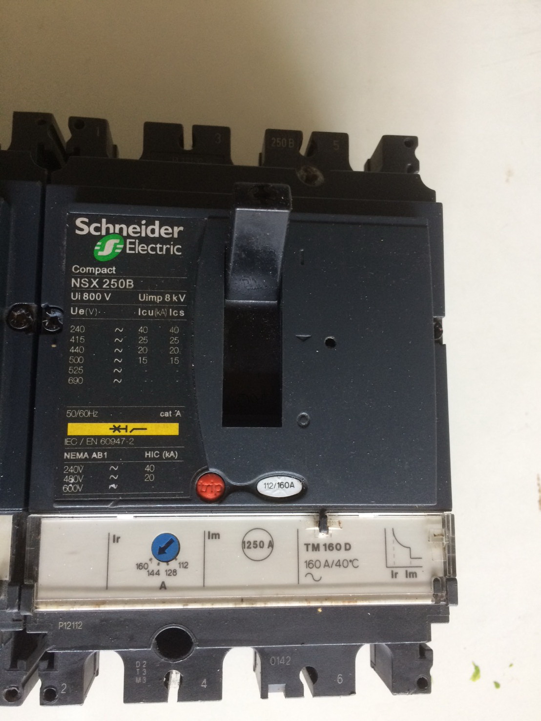 ขาย เมน เบรกเกอร์ Main Breaker ชไนเดอร์ Schneider Electric รุ่น NSX 250์B,160F 160Amp (แอมป์) มือสอง สภาพดี ราคาถูก รูปที่ 4