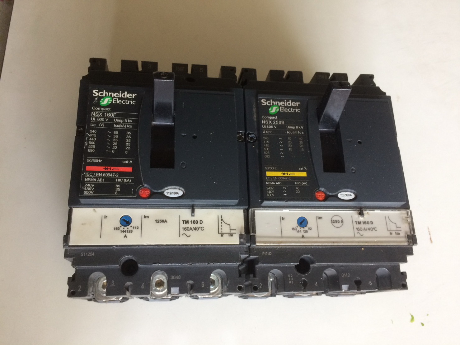 ขาย เมน เบรกเกอร์ Main Breaker ชไนเดอร์ Schneider Electric รุ่น NSX 250์B,160F 160Amp (แอมป์) มือสอง สภาพดี ราคาถูก รูปที่ 2