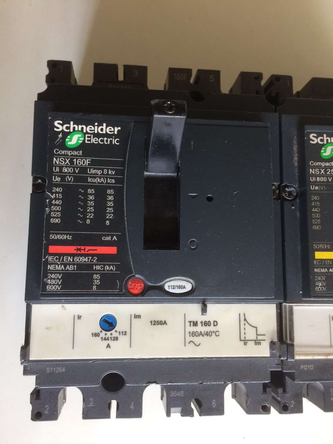 ขาย เมน เบรกเกอร์ Main Breaker ชไนเดอร์ Schneider Electric รุ่น NSX 250์B,160F 160Amp (แอมป์) มือสอง สภาพดี ราคาถูก รูปที่ 5