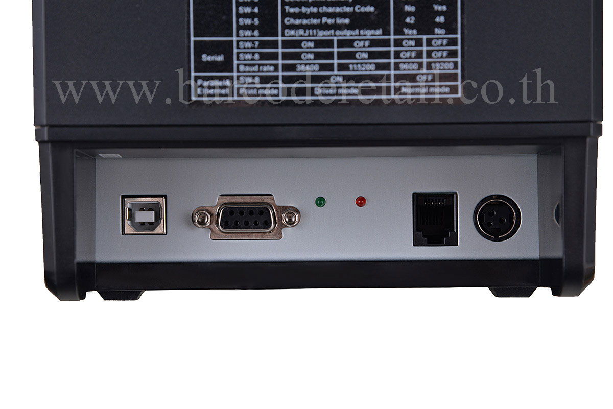 เครื่องพิมพ์ใบเสร็จรับความร้อนแบบ RP850 80mm ง่ายและสง่างามด้วยกระจกออปติคอลสูงและรูปลักษณ์ของแท่ง ชิ้นส่วนที่สำคัญภายในมีวัสดุโลหะ  สามารถใส่กระดาษได้ง่ายมีเครื่องตัดอัตโนมัติตัดชิ้นงาน /ตัดบางส่วน ความเร็วในการพิมพ์ 300mm s สูงเปลี่ยนวัสดุสิ้นเปลืองได้อย่างรวดเร็ว , ปรับปรุงประสิทธิภาพการทำงาน ด้วยเครื่องตัดอัตโนมัติกระดาษออกปลุก ขนาน, อนุกรม, USB Ethernet ตัวเลือกหลายอินเทอร์เฟซ สนับสนุนสองในหนึ่งหรือสามในหนึ่ง รูปที่ 6