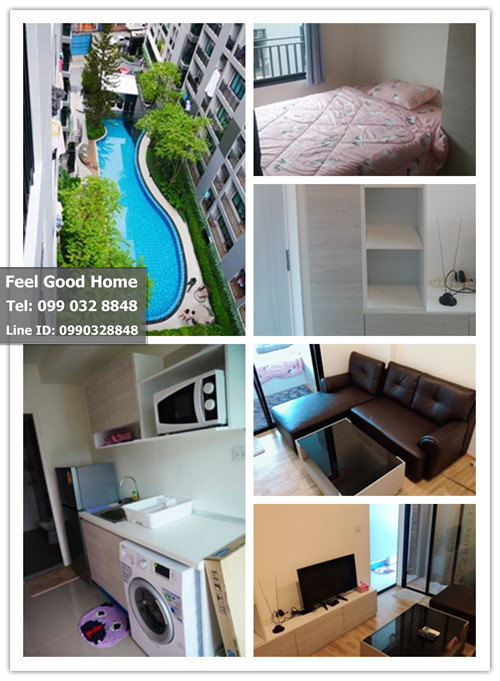 ให้เช่าเดอะคาบาน่า The Cabana Condo กว้าง 28.5 ตร.ม. ห้องใหม่ชั้น 8 บนสุด สงบส่วนตัว ไม่มีเสียงรบกวนจากชั้นบน รูปที่ 1