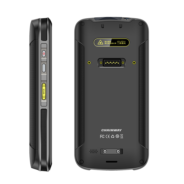 เครื่องอ่าน RFID C72 UHF Chainway C72 เป็นคอมพิวเตอร์พกพาที่แข็งแรงทนทานของ Android มีแบตเตอรี่ที่มีประสิทธิภาพ 8000 mAh การสแกนบาร์โค้ดและความสามารถ UHF RFID ระดับสูง สามารถติดตั้งเสาอากาศแบบโพลาไรซ์ R2000 linearly (1.8dBi) หรือ circularly (4.0dBi) การที่สามารถอ่านแท็กจำนวนมากจากระยะทางไกลช่วยให้องค์กรต่างๆสามารถใช้งานเครื่องเดียวนี้ได้ในหลายพื้นที่โดยมีประสิทธิภาพเพิ่มขึ้นโดยเฉพาะอย่างยิ่งในด้านการจัดการสินทรัพย์การค้าปลีกการจัดเก็บการจัดการกองเรือ ฯลฯ บาร์โค้ด RFID barcode รูปที่ 4