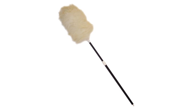 30 IN - 42 IN LAMBSWOOL DUSTER WITH TELESCOPING PLASTIC HANDLE, BLACK รูปที่ 1