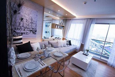 For Rent The President Sathorn Ratchapuruek ชั้นสูง ห้องสวย ติด bts รูปที่ 1