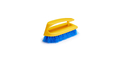 6 IN IRON HANDLE SCRUB BRUSH, POLYPROPYLENE FILL, COBALT