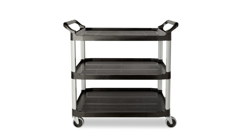 UTILITY CART, OPEN-SIDED, BLACK รูปที่ 1