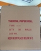 รูปย่อ กระดาษม้วนชนิดเทอร์มอล ขนาด 80x55 เก็บรักษา 5 ปี สำหรับเครื่องพิมพ์ใบเสร็จ เครื่องคิดเงิน เครื่องคิดเลข เครื่องพิมพ์ตั๋ว เครื่องออกบิล เครื่องบัตรคิว  กระดาษความร้อน สำหรับพิมพ์ใบเสร็จ  ขนาด 80 mm x 55 mm  กระดาษความร้อนขนาด 80 mm X 55 mm  -กระดาษหนา 58g  -กระดาษคุณภาพดีไม่เป็นขุยเกาะหัวพิมพ์  -พิมพ์แล้วตัวอักษรหรือรูปภาพคมชัด  -ถนอมหัวพิมพ์ทำให้หัวพิมพ์มีอายุการใช้งานได้ยาวนานขึ้น  -ใช้กับเครื่องพิมพ์ใบเสร็จขนาดหน้ากว้าง 80mm ได้ทุกรุ่น ทุกยี่ห้อ  รูปที่5