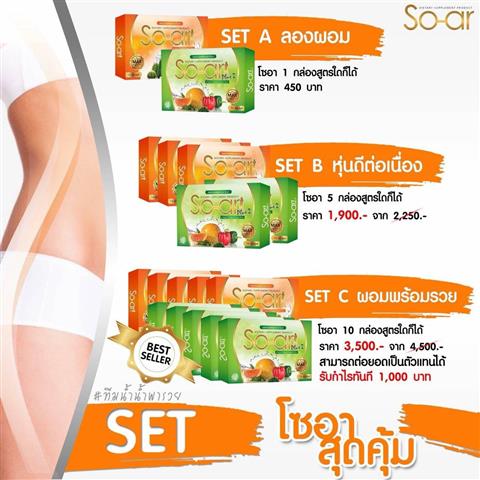 So-Ar ผลิตภัณฑ์อาหารเสริมลดน้ำหนักโซอา กระชับสัดส่วน ผอมไม่ย้วย  ผอมไม่โทรม รูปที่ 3