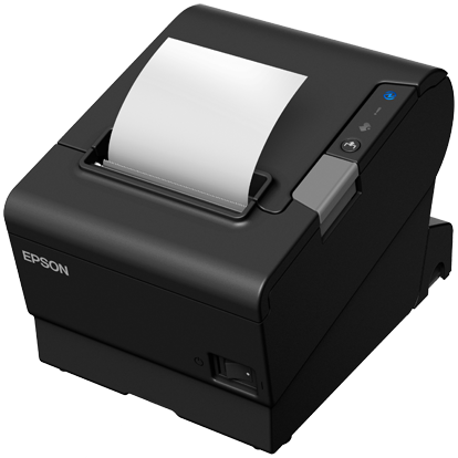 T88VI Epson Thermal POS Receipt Printer Interface USB+ETHERNET + BUZZ W/PS-180 พิมพ์เร็ว 350 มิลล ต่อวินาที ปริ้นเตอร์จะมีเสียงเตือนเวลาพิมพ์บิลเสร็จแต่ละใบ รูปที่ 1