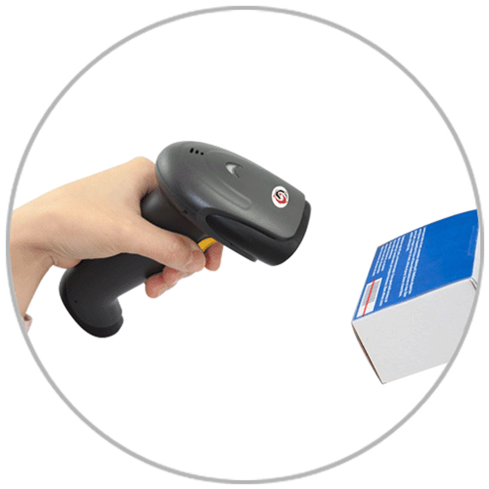 Sunlux XL-6500A เครื่องอ่านบาร์โค้ด 1D (มีขาตั้ง) การเชื่อมต่อแบบ USB (สีดำ)   - ความเร็วในการอ่าน 300 ครั้ง/วินาที - สามารถอ่านบาร์โค้ดแบบ 1D ได้ทุกชนิด - มีฟังก์ชั่นอ่านอัตโนมัติเมื่อวางบนขาตั้ง - ความละเอียดในการอ่าน เล็กสุด 3 มิลลิเมตร - ความละเอียดในการอ่าน ยาวสุดที่ 80 เซนติเมตร - สามารถตกจากที่สูงได้ 1.5 เมตร  - การเชื่อมต่อแบบ USB รูปที่ 6