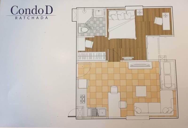 ขาย D Condo Ratchada 19 (ดี คอนโด รัชดา 19) ใกล้ MRTรัชดาภิเษก รูปที่ 1