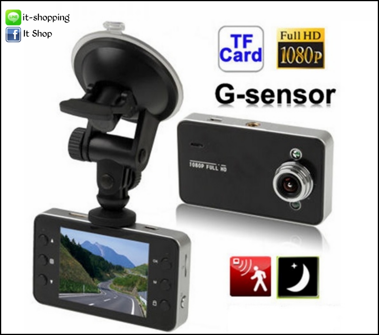 กล้องติดหน้ารถ K6000 แถมฟรีเมม 16 GB รูปที่ 3