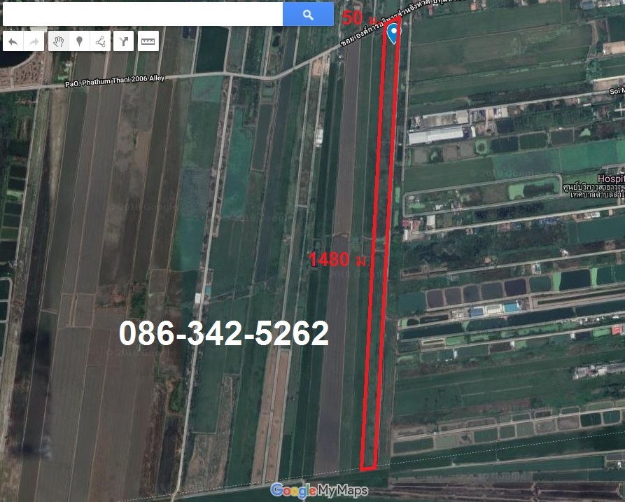 0431 ขายที่ดิน 46 ไร่ ใกล้ถ.ลำลูกกา (คลอง 11) อ.ลำลูกกา ปทุมธานี รูปที่ 4