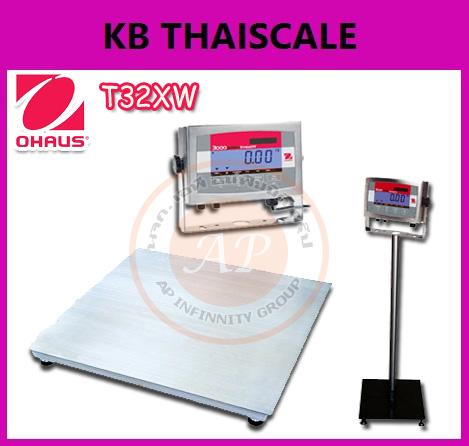 เครื่องชั่งตั้งพื้นขนาดใหญ่ 1-5ตัน กันน้ำ ยี่ห้อ OHAUS รุ่น T32XW ราคาประหยัด รูปที่ 1