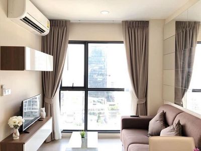 For Rent Rhythm Asoke 2 ตกแต่งาสวย เครื่องใช้ไฟฟ้าครบ  วิว G Tower รูปที่ 1