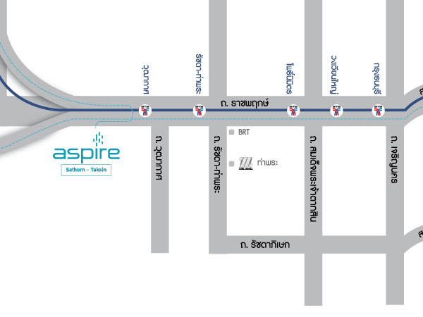 ให้เช่าคอนโด Aspire สาทร-ตากสิน Timber zone พื้นที่ 27 ตร.ม.จำนวน 1ห้องนอน 1ห้องน้ำ ชั้น 6 ตึก A  รูปที่ 1