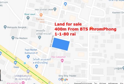 ขายที่ดินสุขุมวิท43 ห่าง BTS พร้อมพงษ์ 400 ม สร้างคอนโด low rise ได้ รูปที่ 1