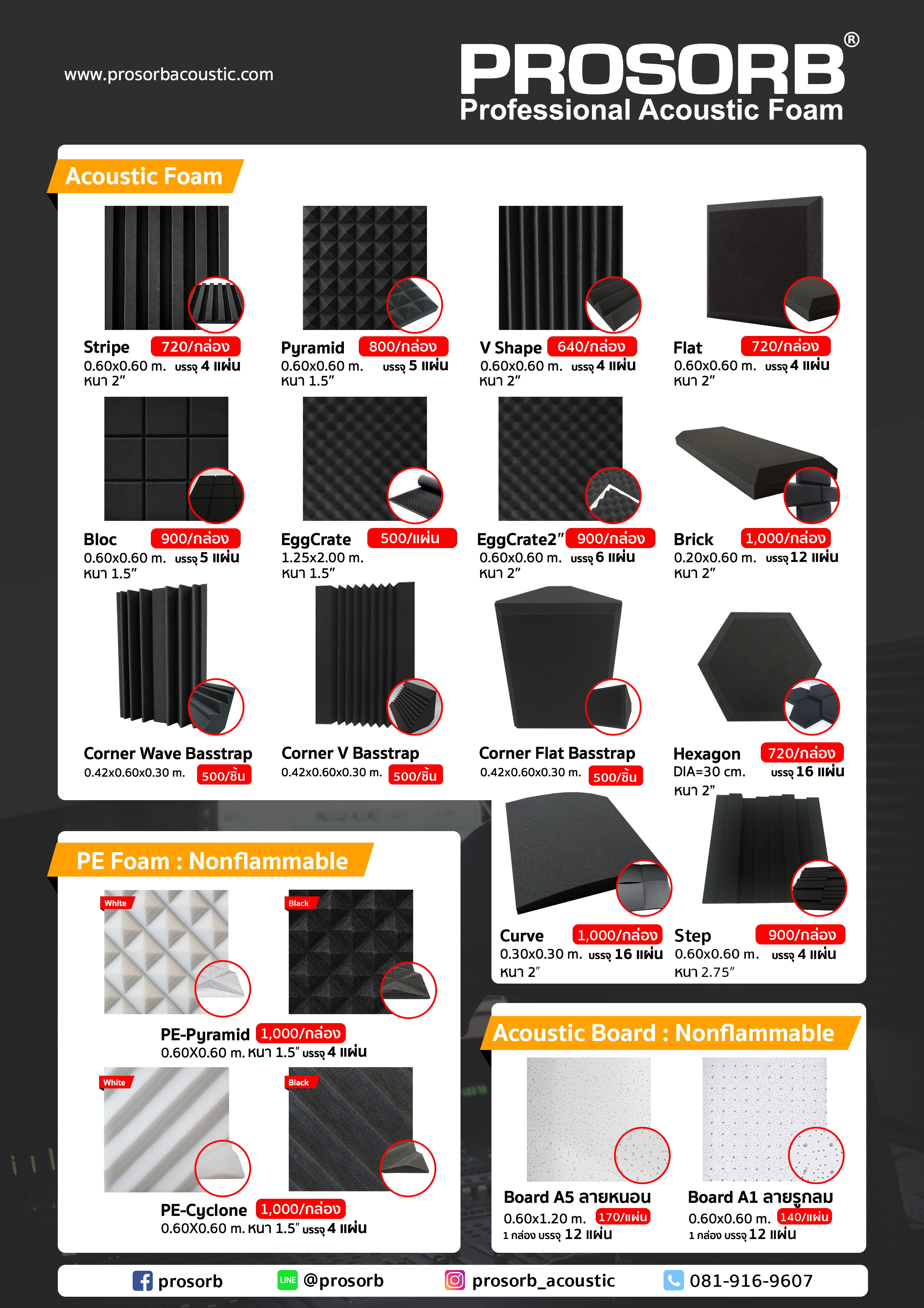 ฟองน้ำลังใข่ ซับเสียง  แผ่น PE-Foam  บล๊อคเสียง -ฉนวนกันความร้อน แผ่น Acoustic Board เก็บเสียงโดย DOFIX ขายส่ง-ปลีก ราคา รูปที่ 8