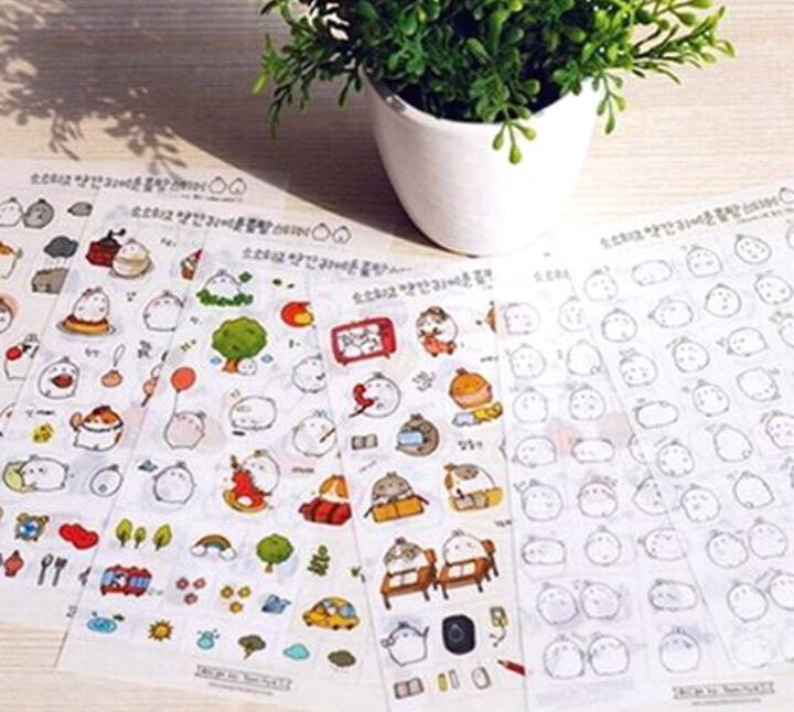 สติ๊กเกอร์ลายกระต่ายน้อย set 6 แผ่น ไม่ซ้ำลายน่ารักมากค่ะ รูปที่ 4