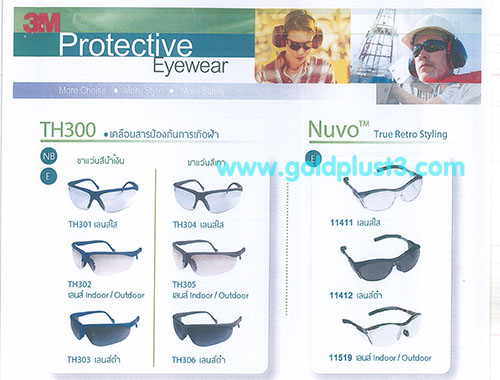 แว่นตานิรภัย แว่นเซฟตี้ อุปกรณ์สำหรับป้องกันดวงตา  รูปที่ 1