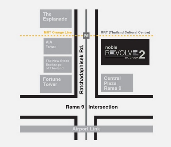 ให้เช่า โนเบิล รีวอล์ฟ รัชดา 2 Noble Revolve Ratchada 2 1 นอน 1 น้ำ ใกล้ MRT ศูนย์วัฒนธรรม รูปที่ 1