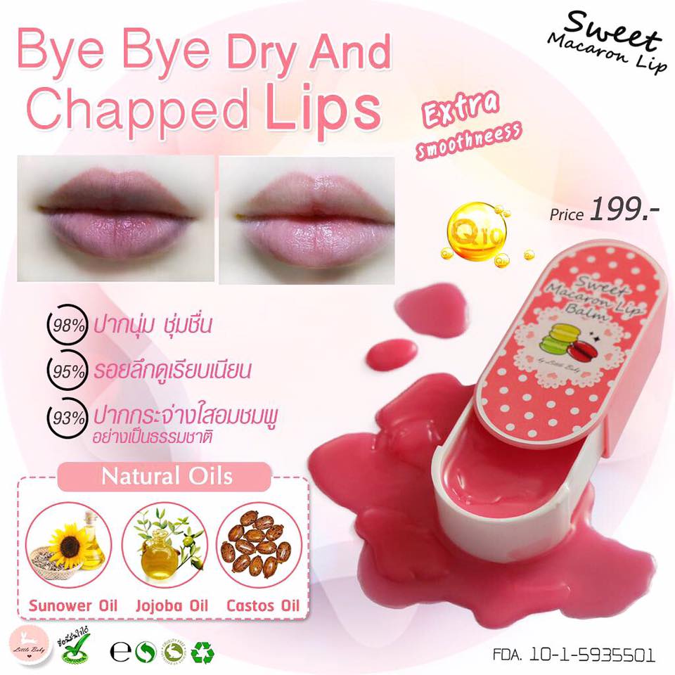 Sweet Lip Macaron สวีทลิปมาการอน เรทส่ง100ตลับๆละ110บาท รูปที่ 1