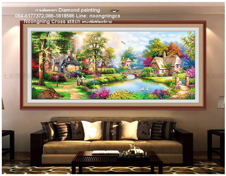 ร้าน noogningcrosstitch ครอสติสพิมพ์ลาย จำหน่ายชุดปักครอสติส ครอสติสคริสตรัล DiamondPainting DIYง่ายๆ76 รูปที่ 1