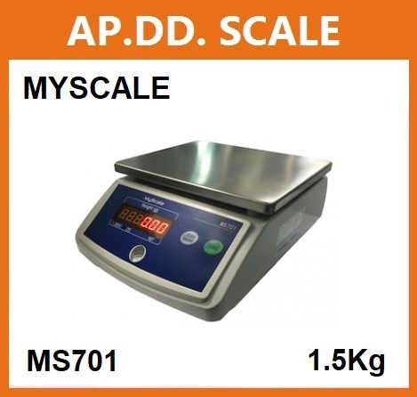  เครื่องชั่งดิจิตอลตั้งโต๊ะ กันน้ำ 1.5-30kg ยี่ห้อ MY SCALE รุ่น MS701 ราคาพิเศษ รูปที่ 1