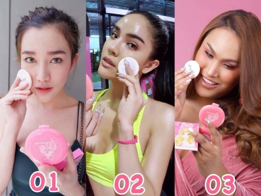 Pretty Girl แป้งพัฟ พริตตี้ เกิร์ล ปกปิดเนียนเรียบ แต่บางเบา คุมมัน กันน้ำ กันเหงื่อ  กันแดด รูปที่ 3