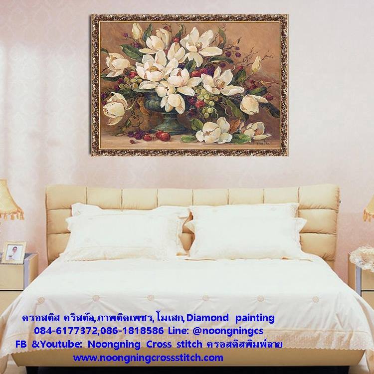 ร้าน noogningcrosstitch ครอสติสพิมพ์ลาย จำหน่ายชุดปักครอสติส ครอสติสคริสตรัล DiamondPainting DIYง่ายๆ280 รูปที่ 1