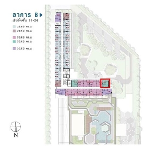 ขาย Lumpini Park Rama 9 - Ratchada 30 ตร.ม 1นอน ชั้น12A ห้องหัวมุม วิวโล่งๆ ใกล้ MRT พระราม9 รูปที่ 1