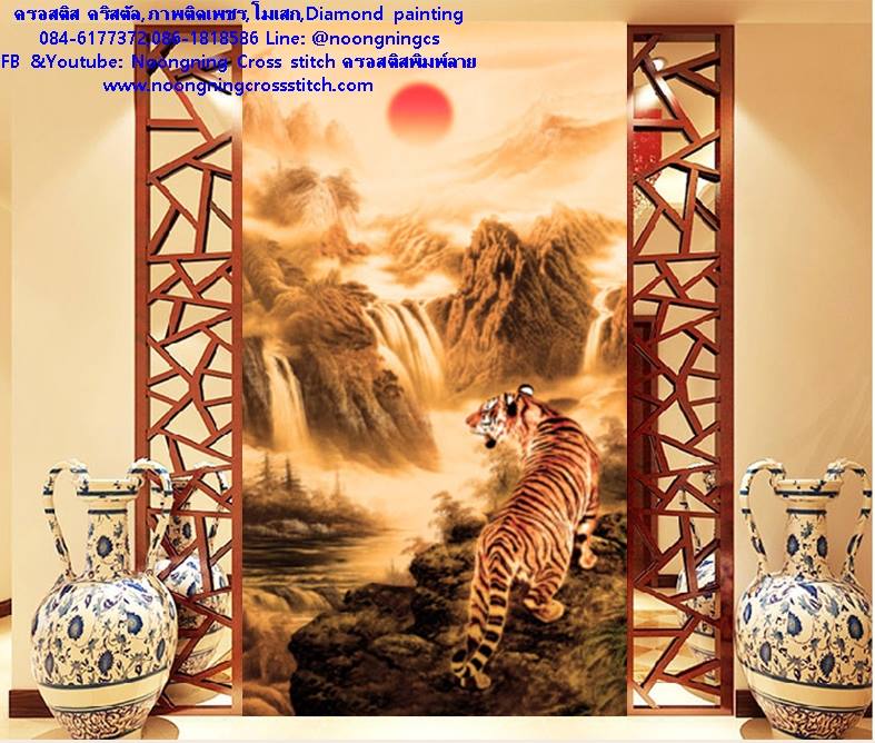 ร้าน noogningcrosstitch ครอสติสพิมพ์ลาย จำหน่ายชุดปักครอสติส ครอสติสคริสตรัล DiamondPainting DIYง่ายๆ343 รูปที่ 1