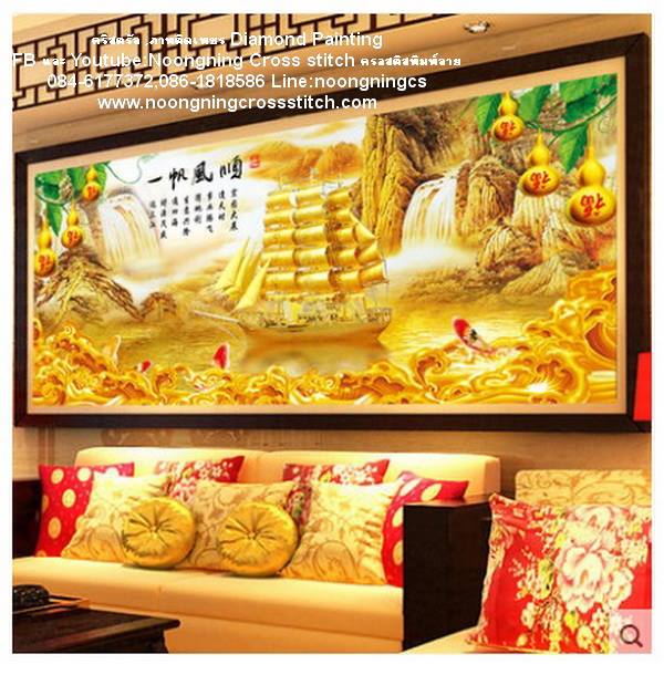 ร้าน noogningcrosstitch ครอสติสพิมพ์ลาย จำหน่ายชุดปักครอสติส ครอสติสคริสตรัล DiamondPainting DIYง่ายๆ382 รูปที่ 1