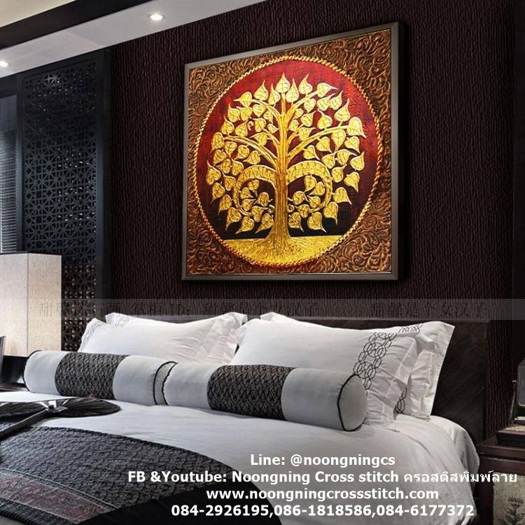 ร้าน noogningcrosstitch ครอสติสพิมพ์ลาย จำหน่ายชุดปักครอสติส ครอสติสคริสตรัล DiamondPainting DIYง่ายๆ370 รูปที่ 1