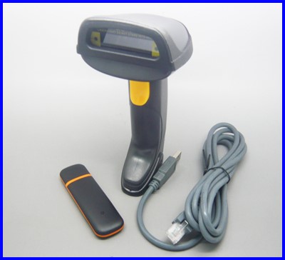 บาร์โค้ดสแกนเนอร์ เครื่องอ่านบาร์โค้ดไร้สาย HD USB Wireless Barcode Laser Scanne รูปที่ 1