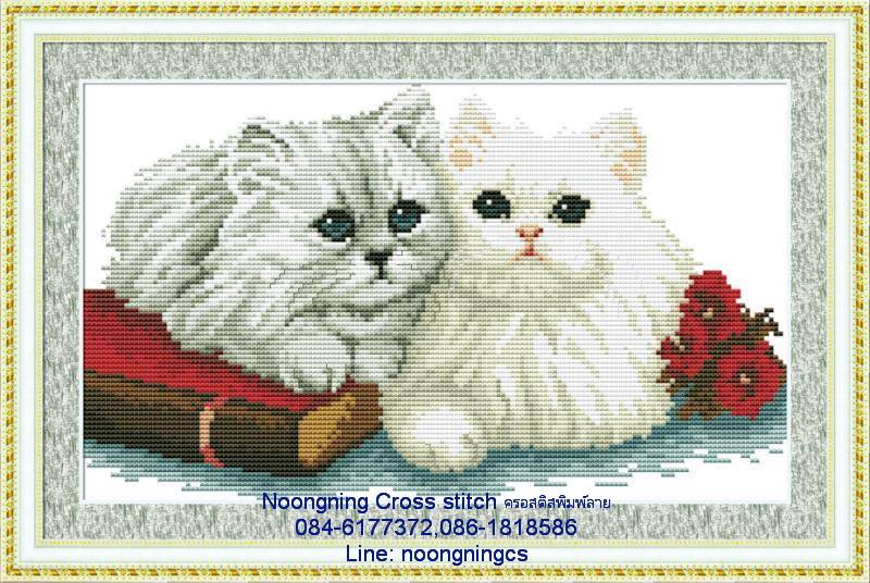 ร้าน noogningcrosstitch ครอสติสพิมพ์ลาย จำหน่ายชุดปักครอสติส ครอสติสคริสตรัล DiamondPainting DIYง่ายๆ496 รูปที่ 1