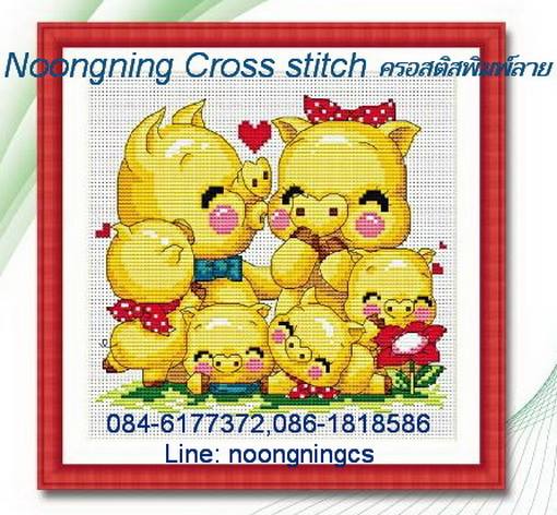 ร้าน noogningcrosstitch ครอสติสพิมพ์ลาย จำหน่ายชุดปักครอสติส ครอสติสคริสตรัล DiamondPainting DIYง่ายๆ498 รูปที่ 1