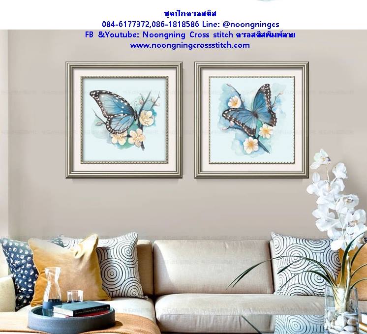 ร้าน noogningcrosstitch ครอสติสพิมพ์ลาย จำหน่ายชุดปักครอสติส ครอสติสคริสตรัล DiamondPainting DIYง่ายๆ541 รูปที่ 1