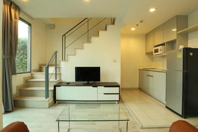 For Rent Ideo Mobi Sukhumvit 81 ห้องสวย Duplex ตกแต่งครบ เฟอร์นิเจอร์ เครื่องใช้ไฟฟ้า รูปที่ 1