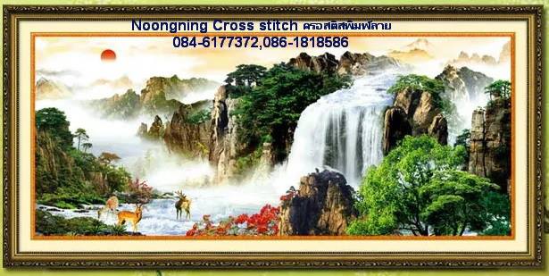 ร้าน noogningcrosstitch ครอสติสพิมพ์ลาย จำหน่ายชุดปักครอสติส ครอสติสคริสตรัล DiamondPainting DIYง่ายๆ620 รูปที่ 1