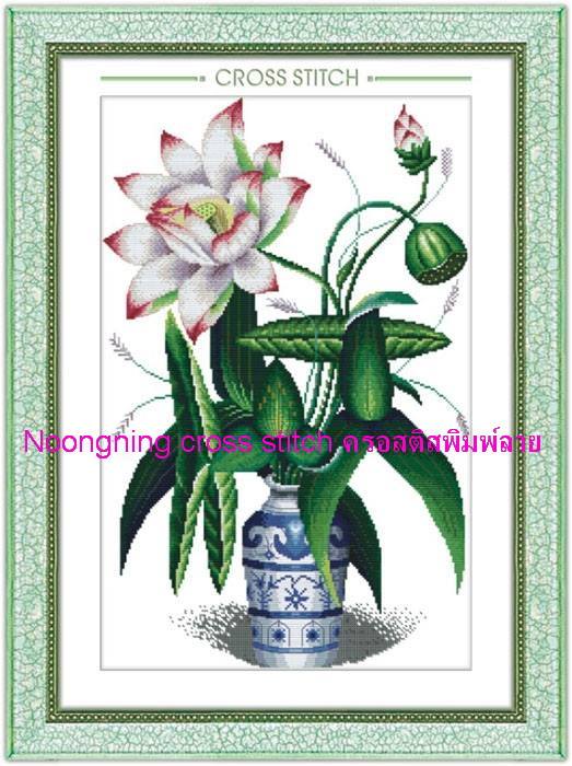 ร้าน noogningcrosstitch ครอสติสพิมพ์ลาย จำหน่ายชุดปักครอสติส ครอสติสคริสตรัล DiamondPainting DIYง่ายๆ740 รูปที่ 1